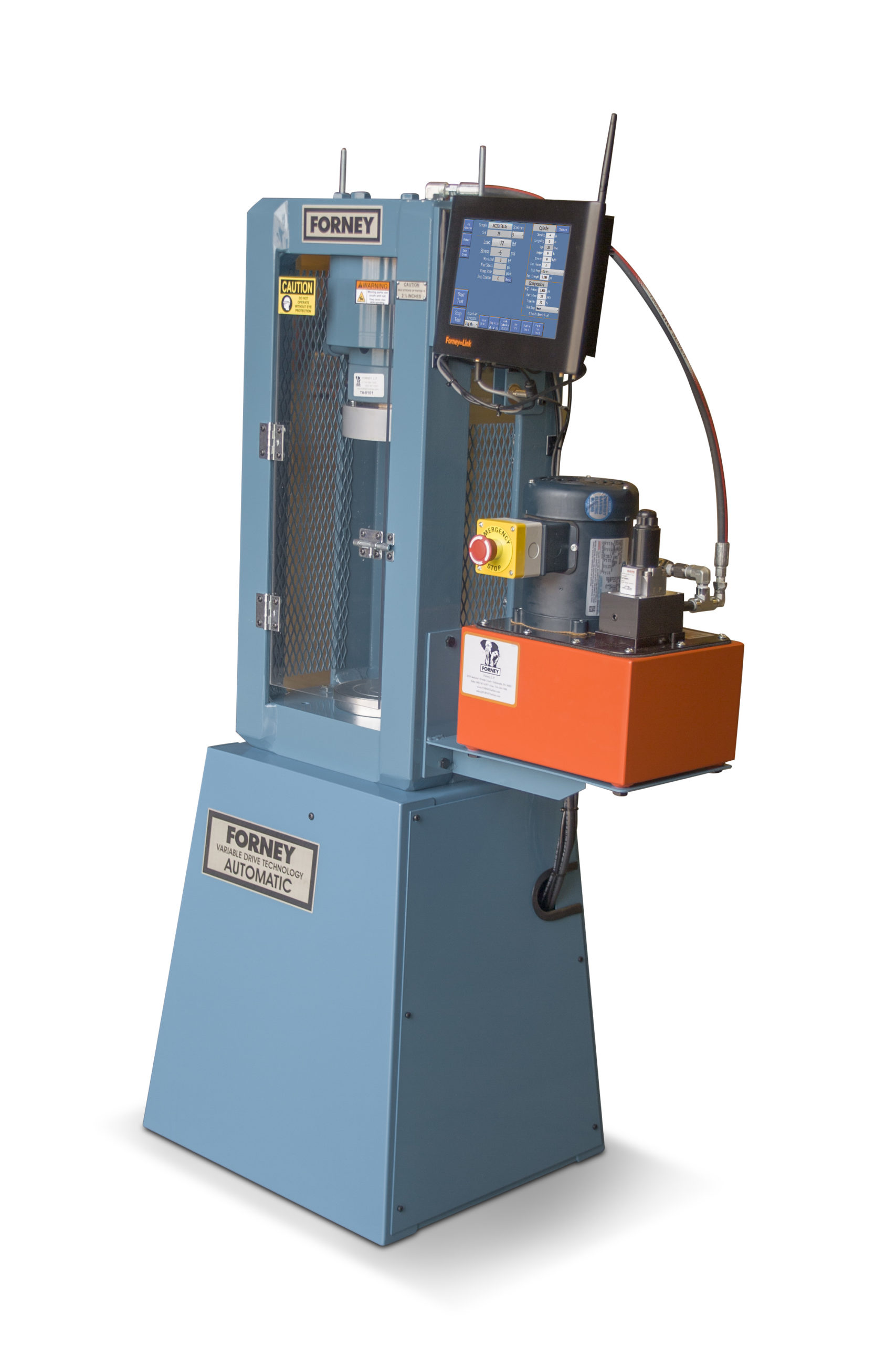 Similar fluido Impresionismo Máquina de compresión Forney 1100KN de la serie internacional con controles  automáticos (VFD) y marco estándar (F) - Forney Online