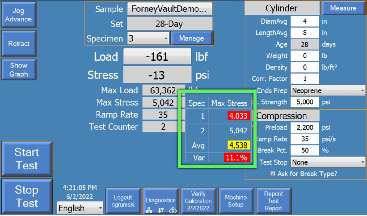 screenshot of digital clipboard showing recent results