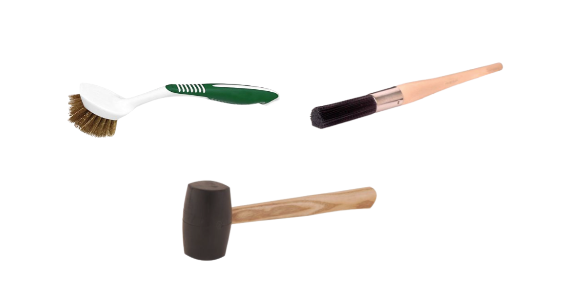 brush and mallet for aggregates